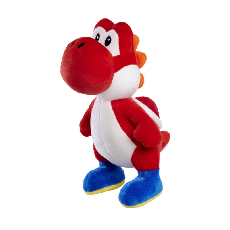 Nintendo - super mario peluche yoshi rouge 20 cm 